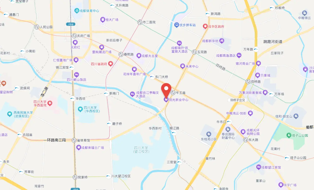 阳光新业大厦位置地图